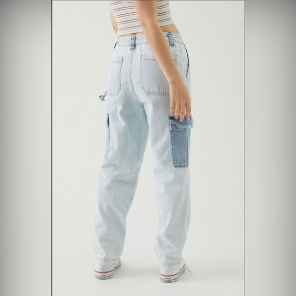Pacsun Light Blue Utility Cargo Pants - Picture 4 of 5